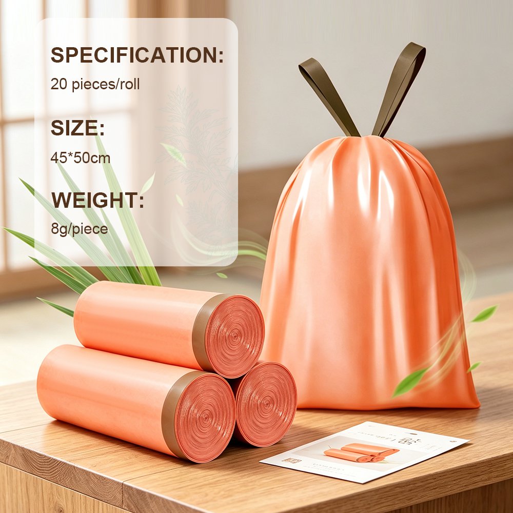 Orange Citronella Drawstring Bag